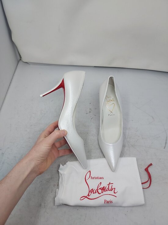 Christian Louboutin Shoes - Christian Louboutin Miss Z Nappa Leather Bridal Wedding Pump